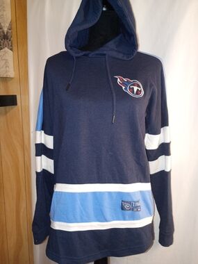 NFL Team Apparel Navy and Light Blue Hoodie